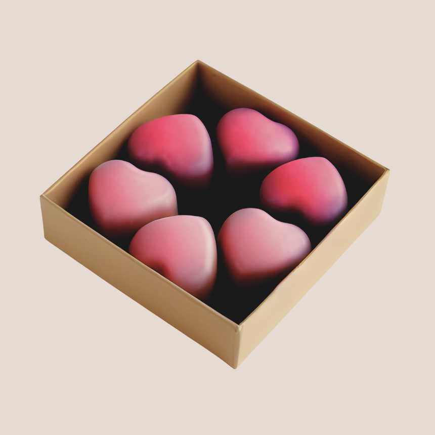 coeur chocolat saint valentin